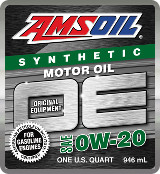 AMSOIL OE 0W-20 synthetic motor oil